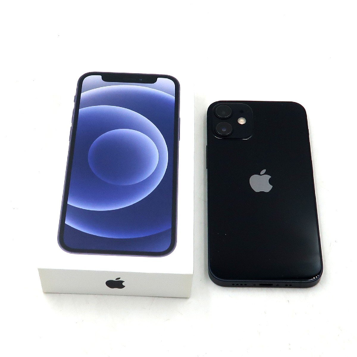 ◇美品【楽天モバイル/Apple】iPhone 12 mini 256GB SIMフリー MGDR3J/A スマートフォン ブラック