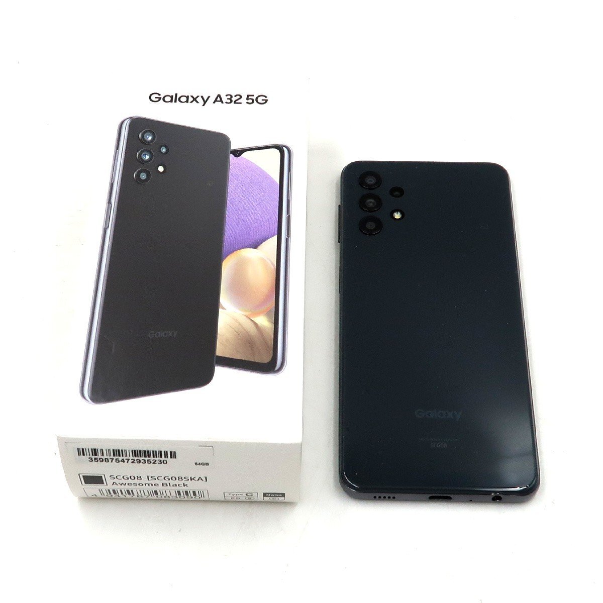 ◇ジャンク【au/SAMSUNG】Galaxy A32 5G 64GB SCG08 スマートフォン オーサムブラック