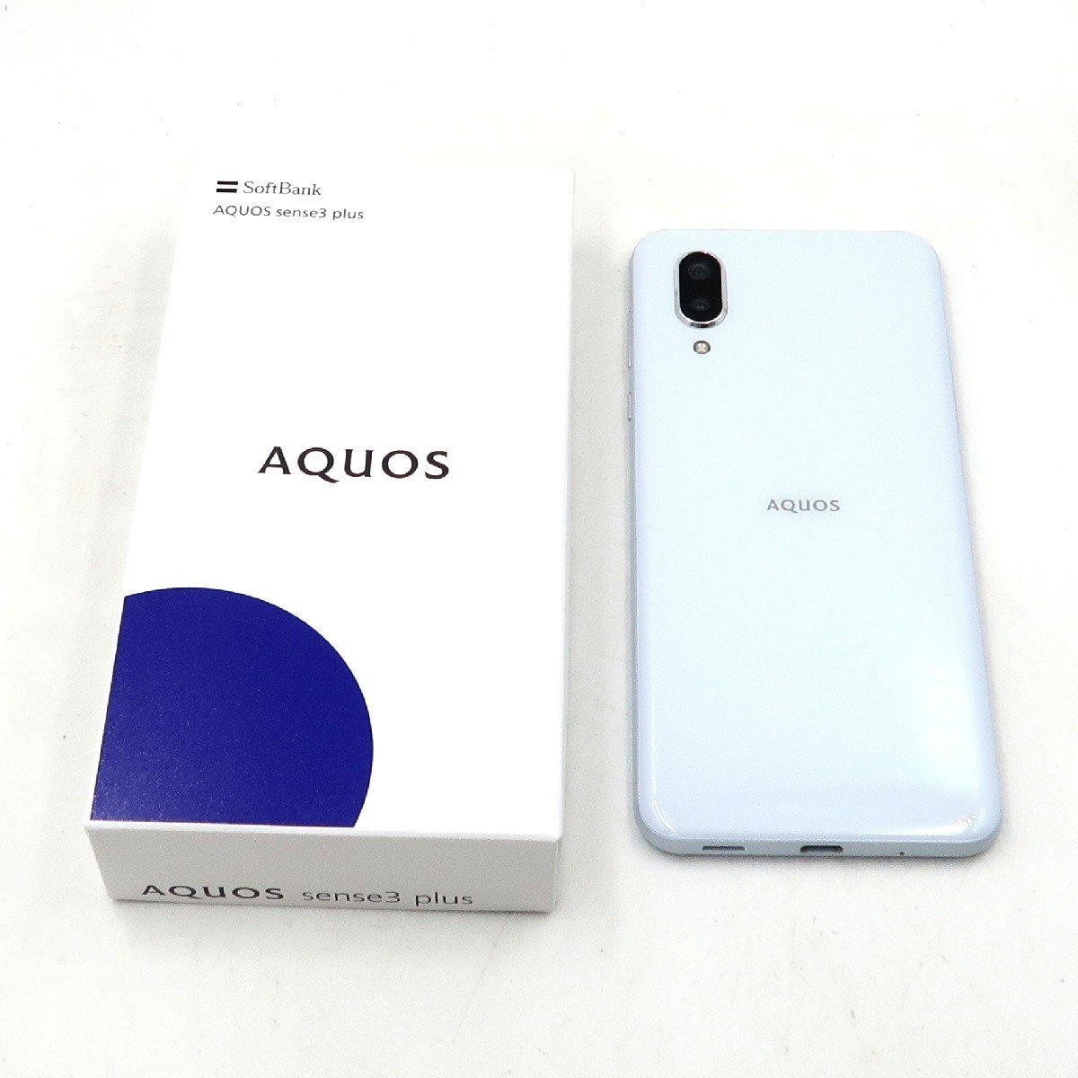 ◇【softBank/SHARP】AQUOS sense3 plus 128GB 901SH スマートフォン ホワイト