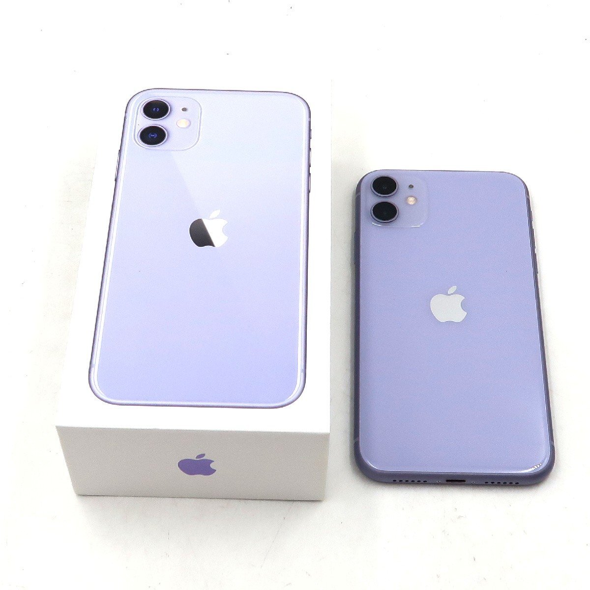 ◇ジャンク【SoftBank/Apple】iPhone 11 128GB SIMロック解除済 MWM52J/A スマートフォン パープル