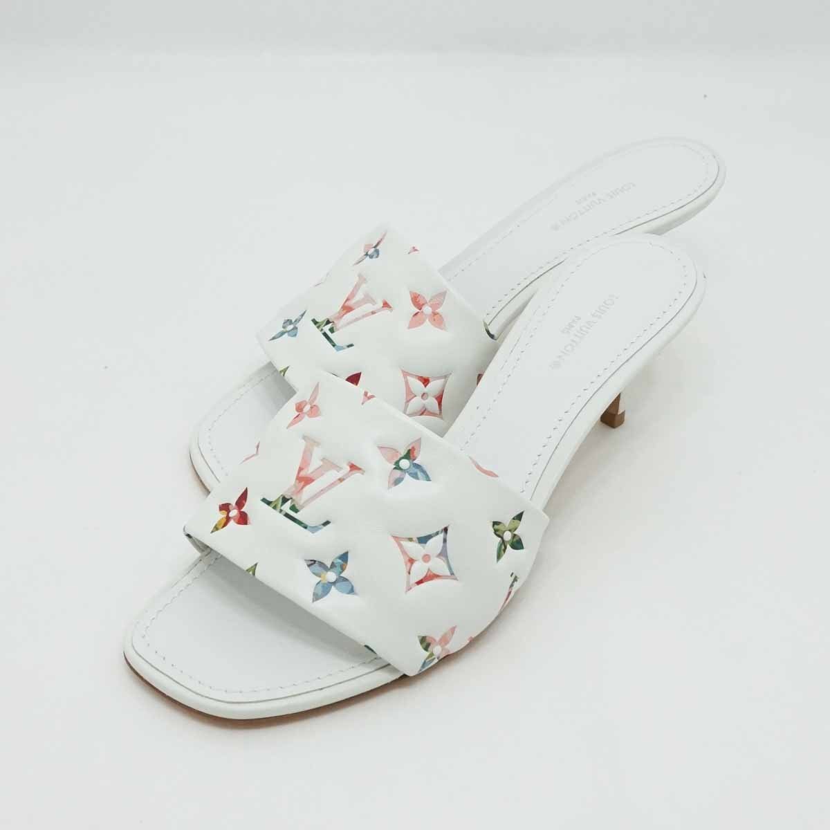 ◆美品【LOUIS VUITTON ルイ・ヴィトン】リバイバルライン モノグラム ミュール 37