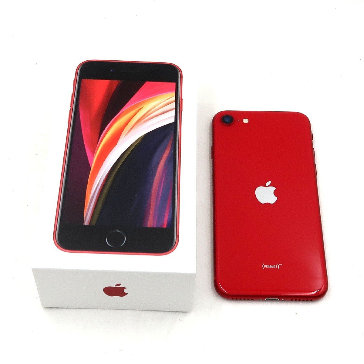 ◇【SoftBank/Apple】iPhone SE 第2世代 64GB SIMロック解除済 MX9U2J/A スマートフォン プロダクトレッド