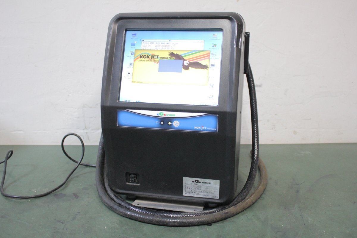 ☆【2W0318-7】 KGK 紀州技研 JET CHECKER インクジェットプリンター用 印字検査装着 PK410 100V 起動のみ確認 ジャンク