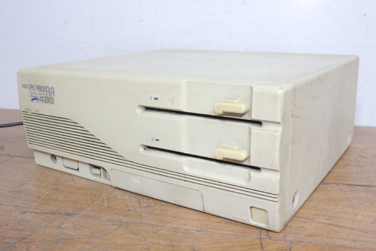 ☆【2H0326-8】 NEC エヌイーシー パーソナルコンピューター PC-9801RA2 100V Powered By 486 ジャンク