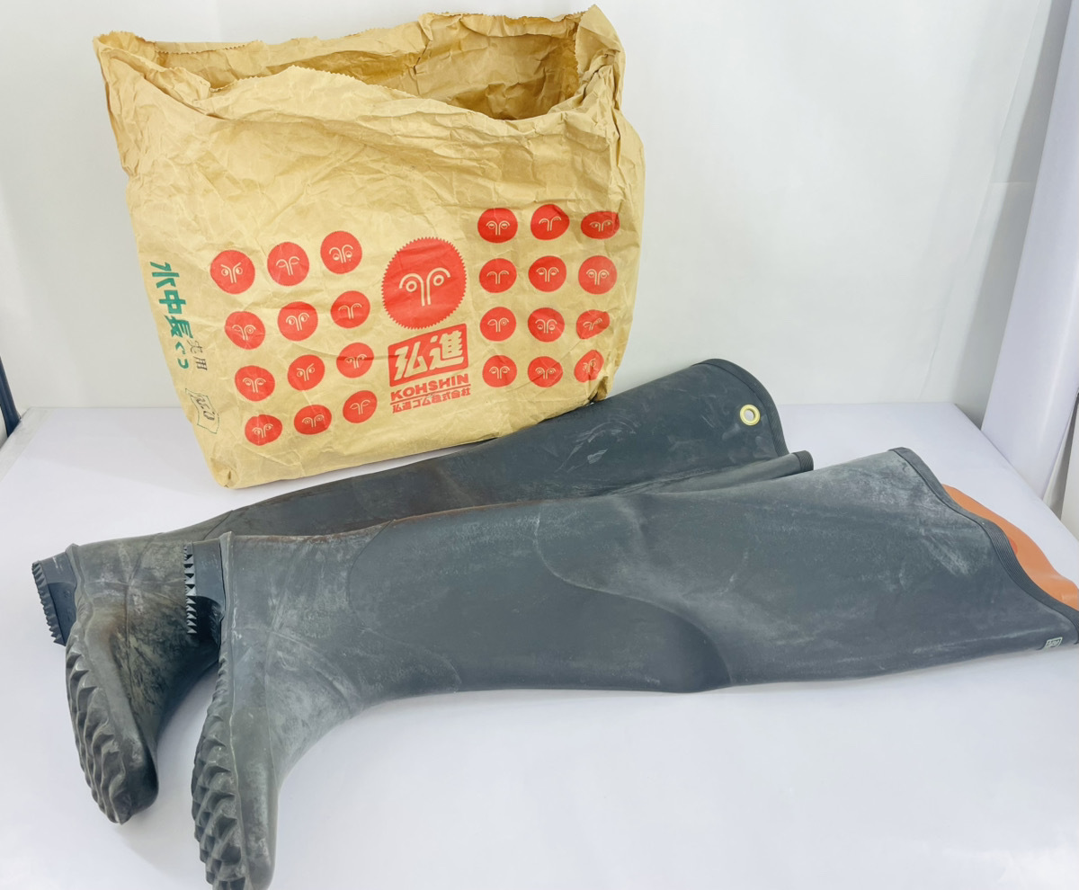 ■【未使用長期保管品】 軽快 水中長靴 水中長ぐつ 実用 弘進ゴム 26.0cm EE 水中長ぐつ 総ゴム ヒップ ウェーダー K2503251