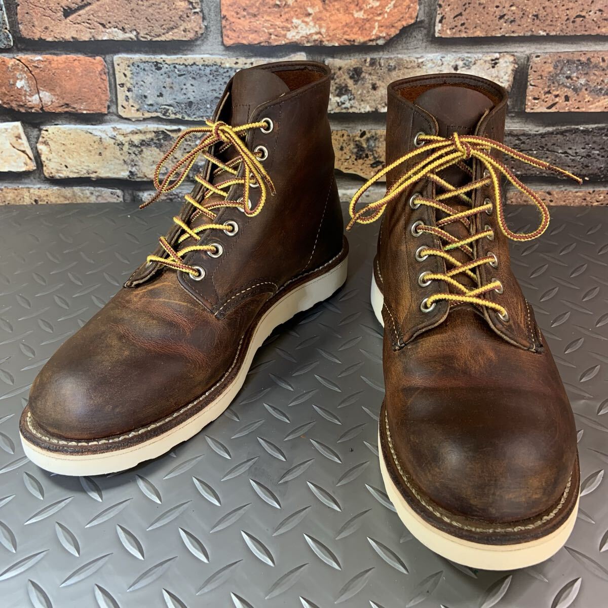 ☆REDWING　 9111 　ラウンドトゥワークブーツ　2011年製　US8.5D　JP26.5㎝　レッドウイング　アメリカ製（26B24-9111)