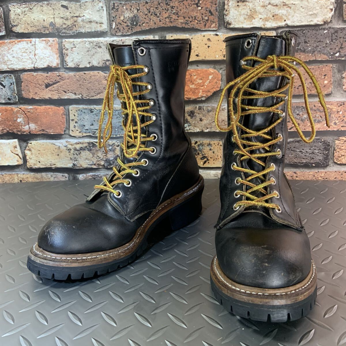 ☆REDWING　 2218　 PT91　1993年製　ロガーブーツ　茶芯　US5.5D　JP23.5㎝　VINTAGE　レッドウイング　アメリカ製　 (26B13-2218)