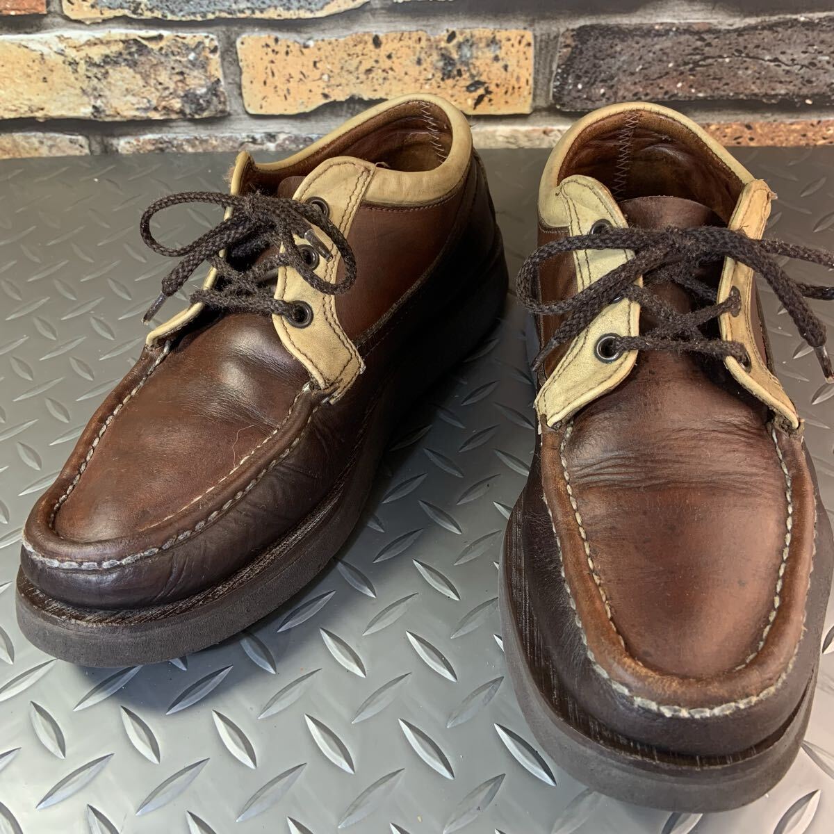☆ラッセルモカシン　 Oxford　US8E 　JP26cm　Russell Moccasin　オックスフォード　アメリカ製　 (26C4-RUSS）