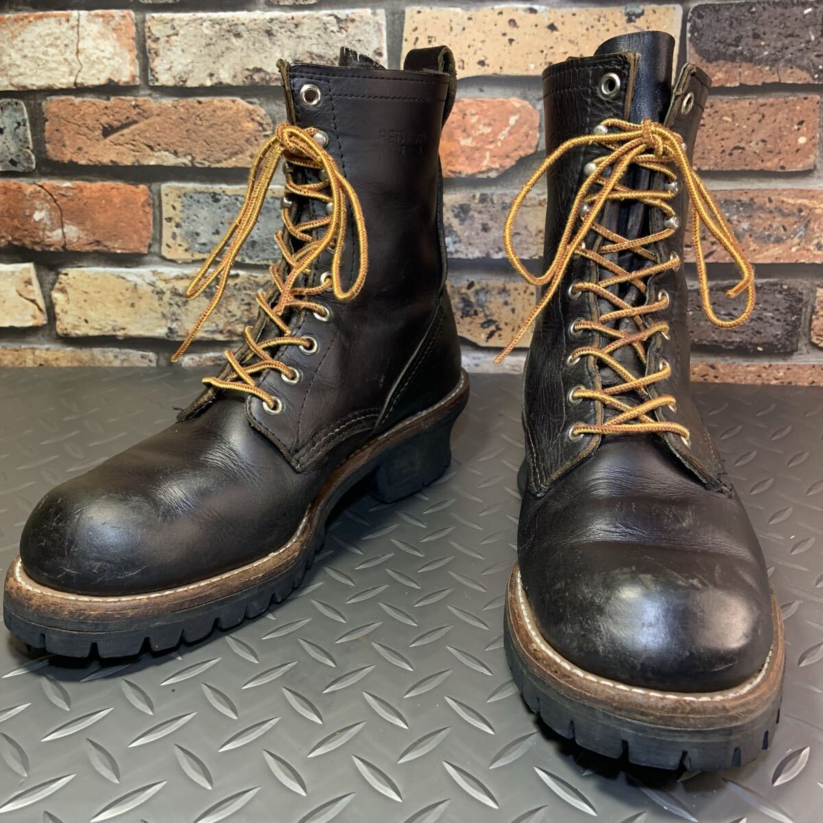 ☆REDWING　 699　 ノンスチール ロガーブーツ　1981年製　　US7E　JP25㎝　VINTAGE　レッドウイング　アメリカ製　 (26C21-699)
