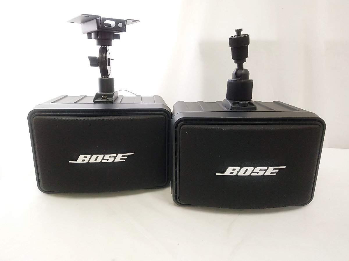 BOSE スピーカー 2個セット 111AD ブラック ブラケット付き ペア ボーズ 音響機器 オーディオ / 名古屋発3-32△