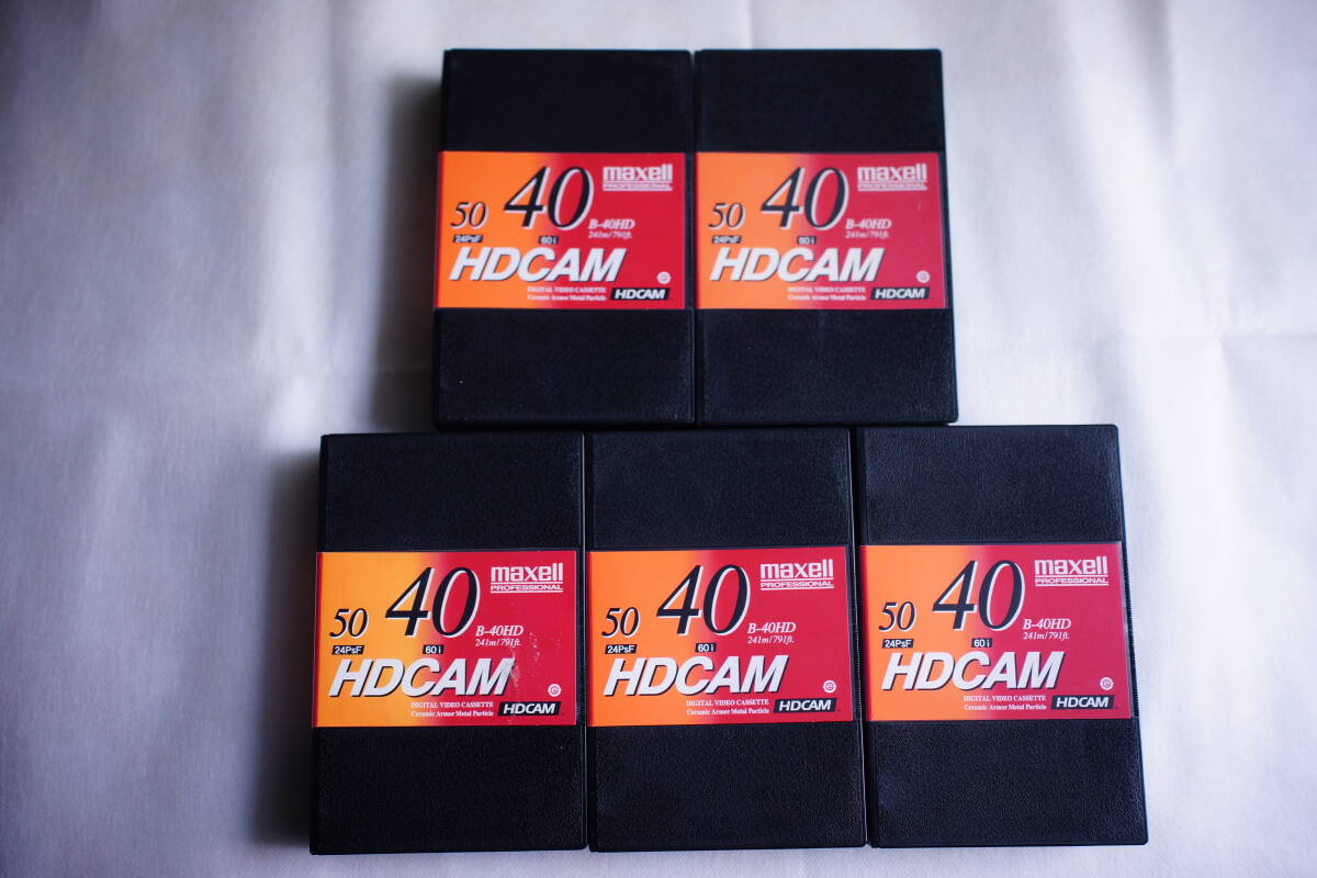 ★Hitachi Maxell★HDCAMテープ★B-40HD★5巻セット★