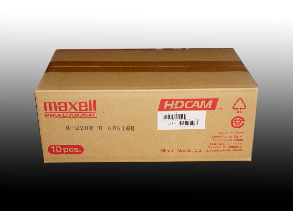 ★Hitachi Maxell★HDCAMテープ★B-22HD B★10巻★箱入り・未開封★