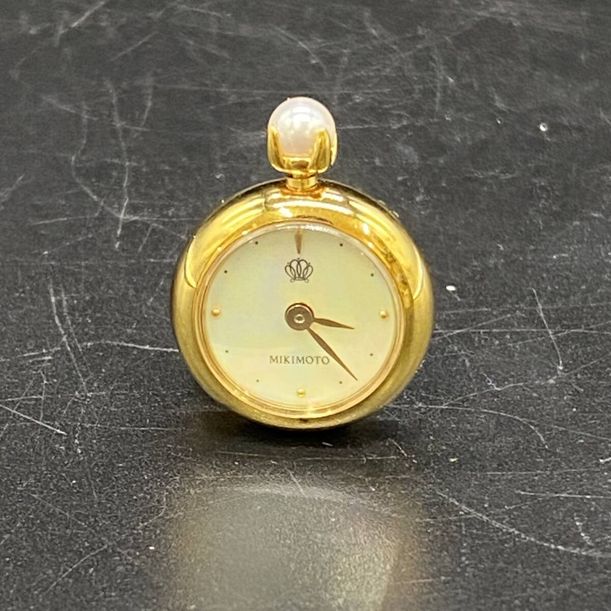 A8278 ミキモト　MIKIMOTO ペンダントウォッチ　SV925 パール付き　クオーツ　不動品