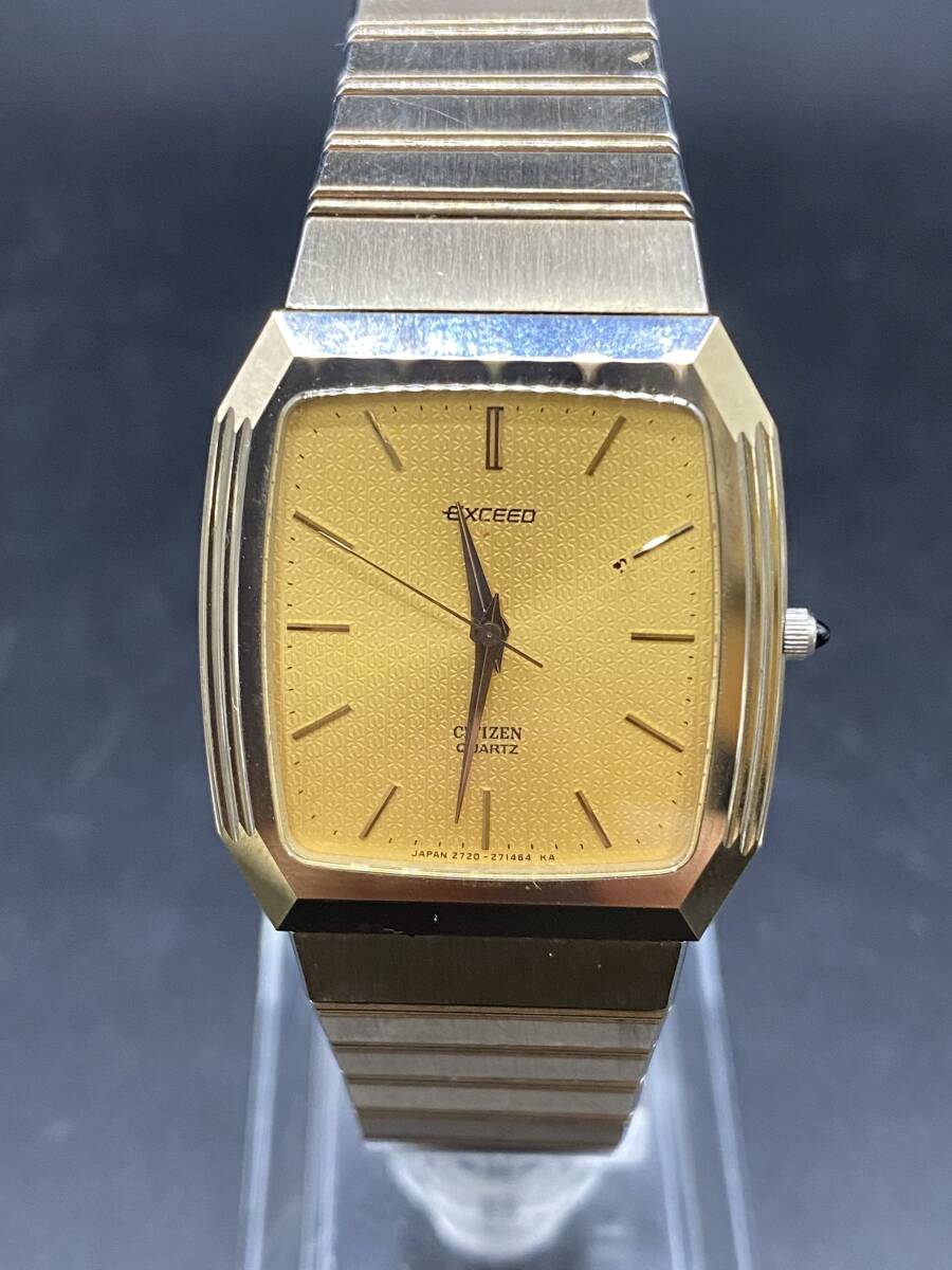 A8379 CITIZEN　シチズン　エクシード　2730-271181 QZ 不動品