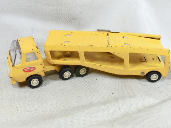 §TONKA　カーキャリア　ビンテージ　ブリキ　カーキャリー　