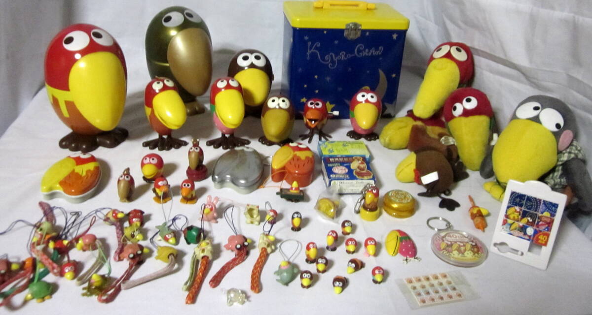 森永　キョロちゃん　色々大量　４０年キョロちゃん缶詰　ゴールド缶詰　ぬいぐるみ　フィギュア　ストラップ