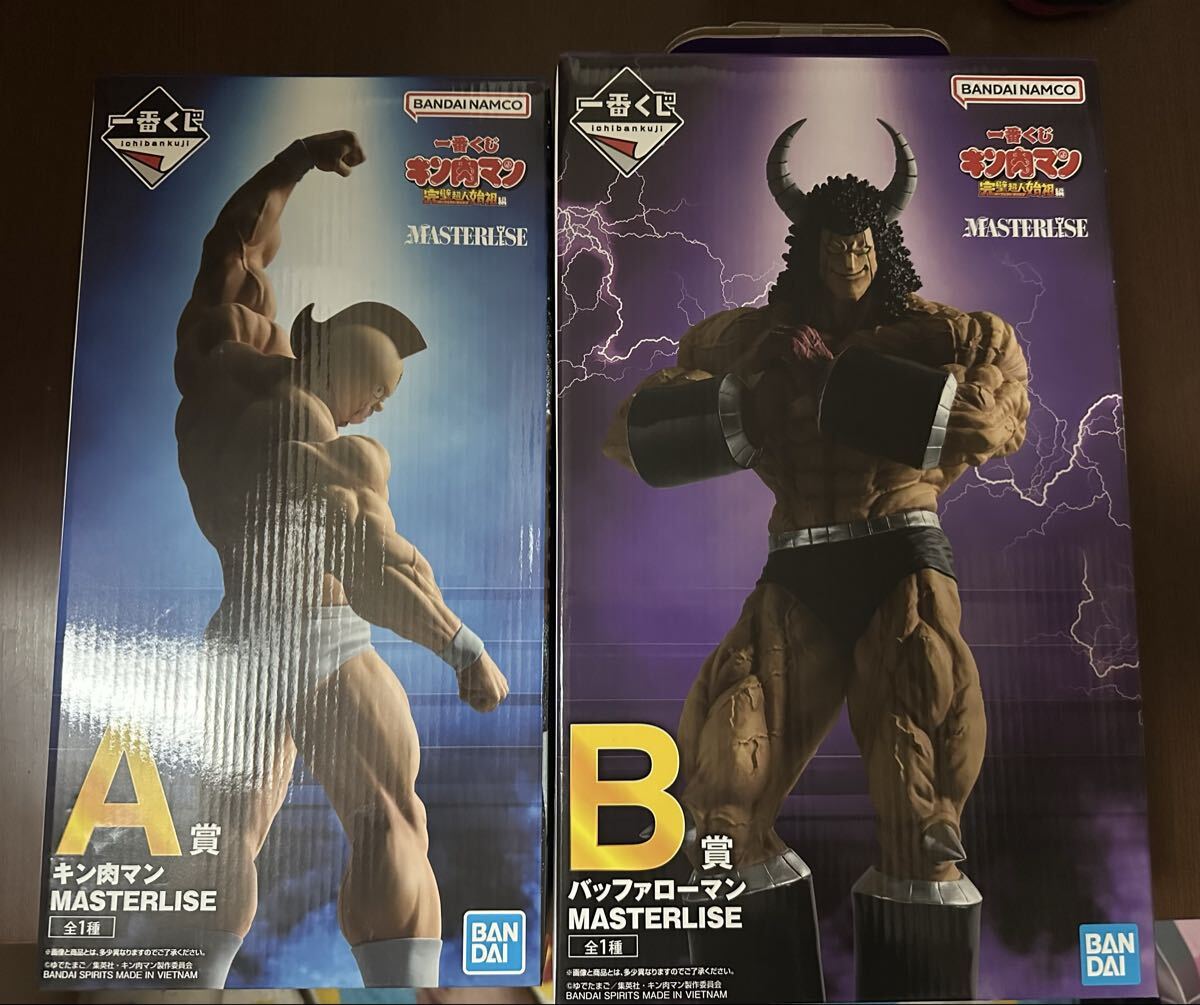 一番くじ キン肉マン 完璧超人始祖編☆A賞 キン肉マン＆B賞 バッファローマン MASTERLISE 2種セット