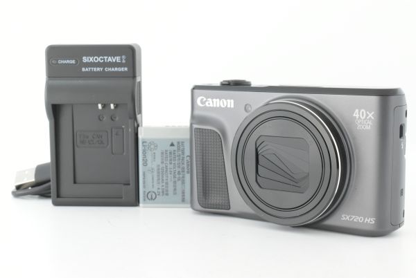【美品】Canon Cameras US PowerShot SX720 HS Black キャノン コンパクトデジタルカメラ ブラック EF-TN-JP1985