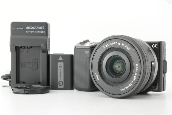 【英語版 シャッターカウント 2512回】Sony Nex-5 Black 16-50mm 3.5-5.6　ソニー ミラーレス一眼レフカメラ ブラック レンズ EF-TN-JP2053