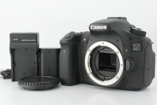 【美品】シャッターカウント6385回 Canon EOS 60D 18.0 MP Digital SLR Camera キャノン デジタル一眼レフカメラ ボディ(EF-TN-JP2117)