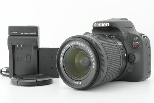 【美品】シャッターカウント7211回 Canon EOS Kiss X7 / EF-S 18-55mm F3.5-5.6 IS STM キヤノン (EF-TN-JP2118)