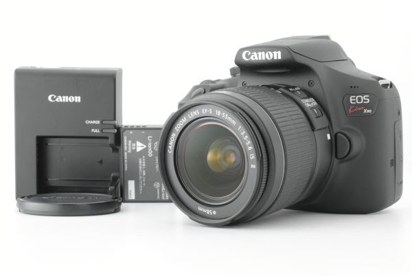 【美品】シャッターカウント505回 Canon EOS Kiss X90 EF-S 18-55mm F3.5-5.6 IS II キャノンデジタル一眼レフカメラ (EF-TN-JP2150)