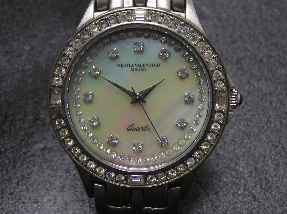★ハローカメラ★ 0960 NICOLA VALENTINO 二コラ バレンチノ クォーツ メンズ 腕時計 ジャンク扱い 要修理 1円スタート