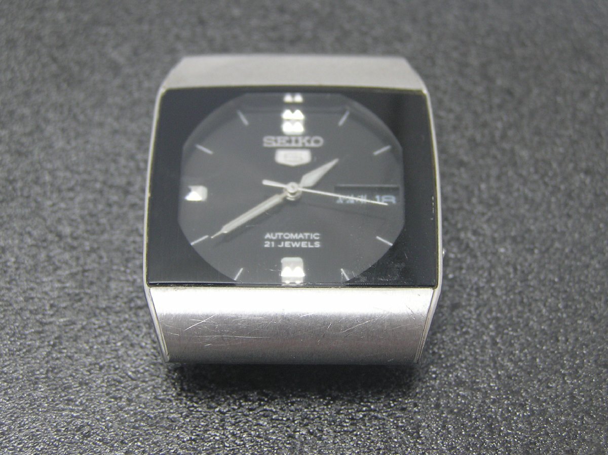 1円スタート★ハローカメラ★ 0962 セイコー SEIKO 5 21JEWELS AUTOMATIC レディース 腕時計 動作品ジャンク 4227-00A2
