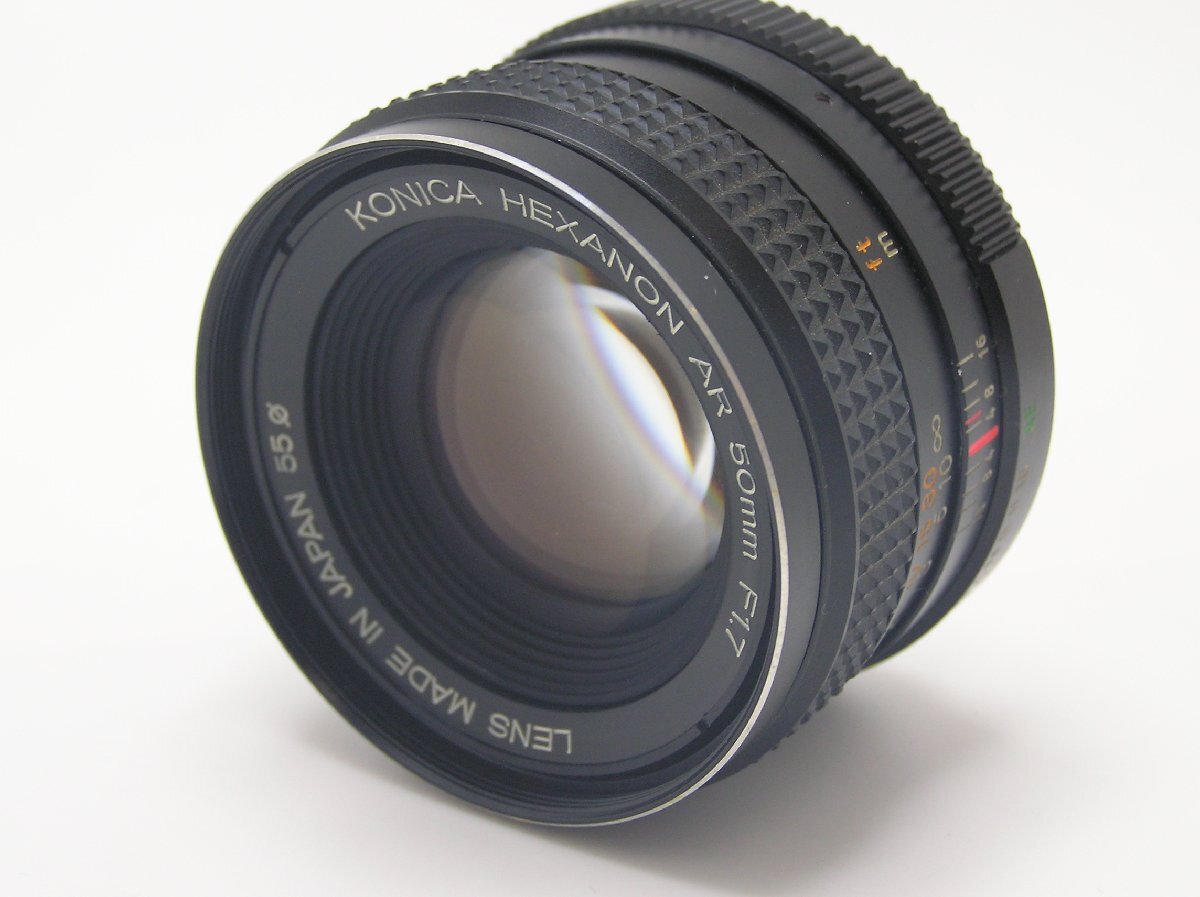 1円スタート★ハローカメラ★0969 コニカ KONICA HEXANON AR 50mm F1.7 動作品ジャンク 要清掃 即決あり