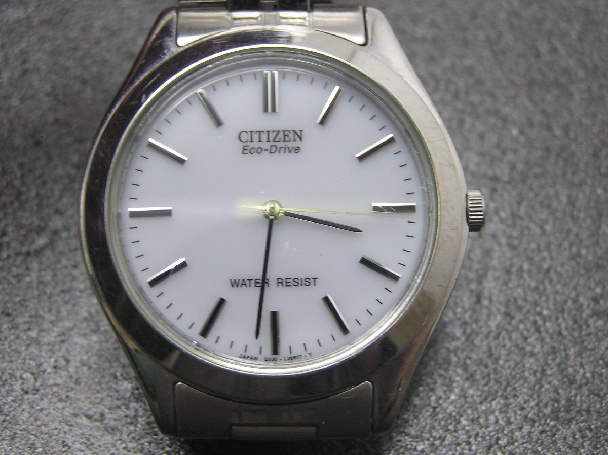 ★ハローカメラ★ 1094 CITIZEN シチズン eco-drive 腕時計 ソーラー 生活防水 E030-L38577 メンズ 動作品