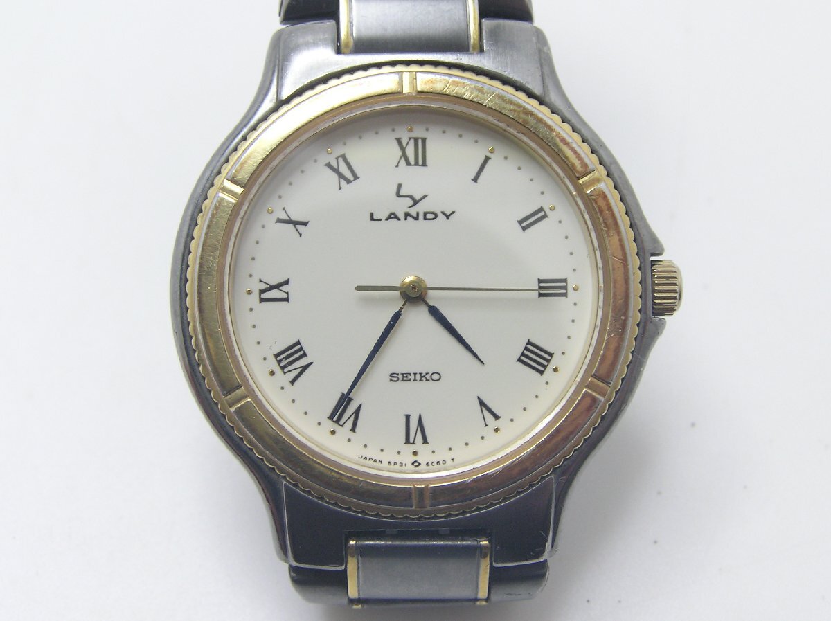 1円スタート★ハローカメラ★ 1105 SEIKO セイコー ランディ Landy クォーツ 腕時計 ジャンク扱い 要修理 5P31 6C60