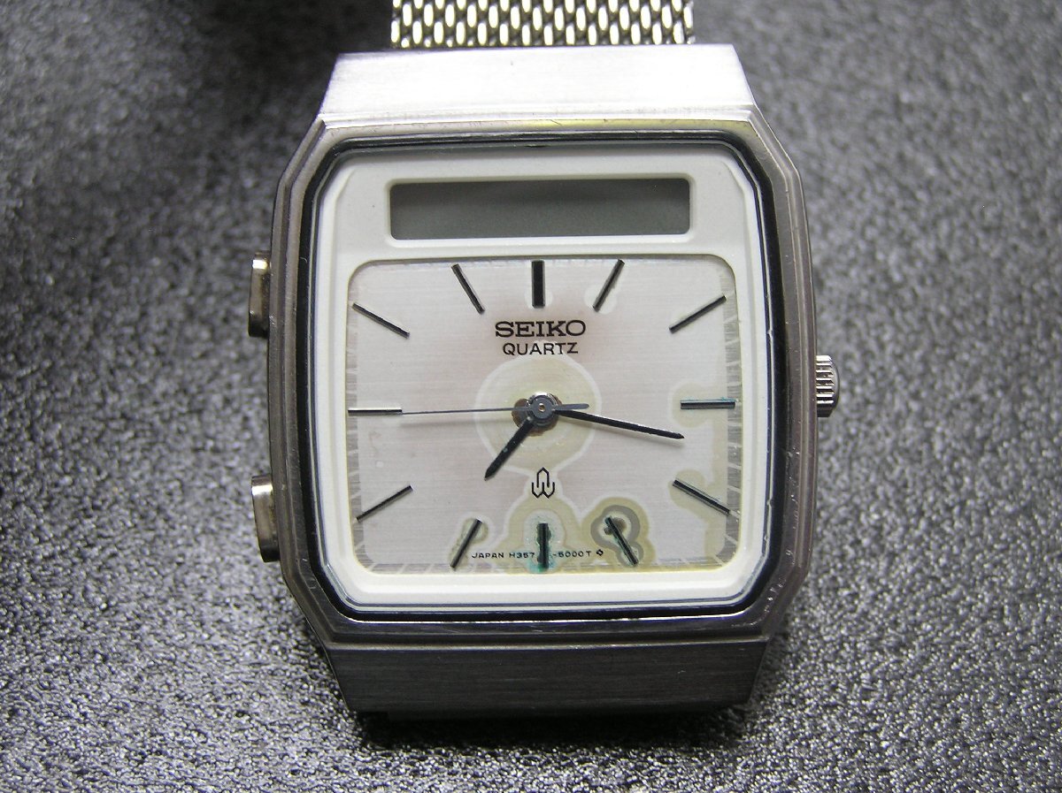 1円★ハローカメラ★ 1192 SEIKO セイコー H357 5000 デジアナ クォーツ メンズ 腕時計 ジャンク 要修理 生活防水