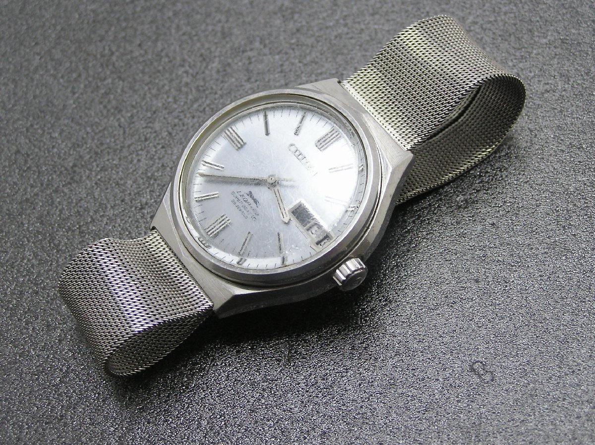 1円★ハローカメラ★ 1191 CITIZEN シチズン LEOPARD SUPER BEAT 10 レオパード 28石 Automatic 腕時計 動作品