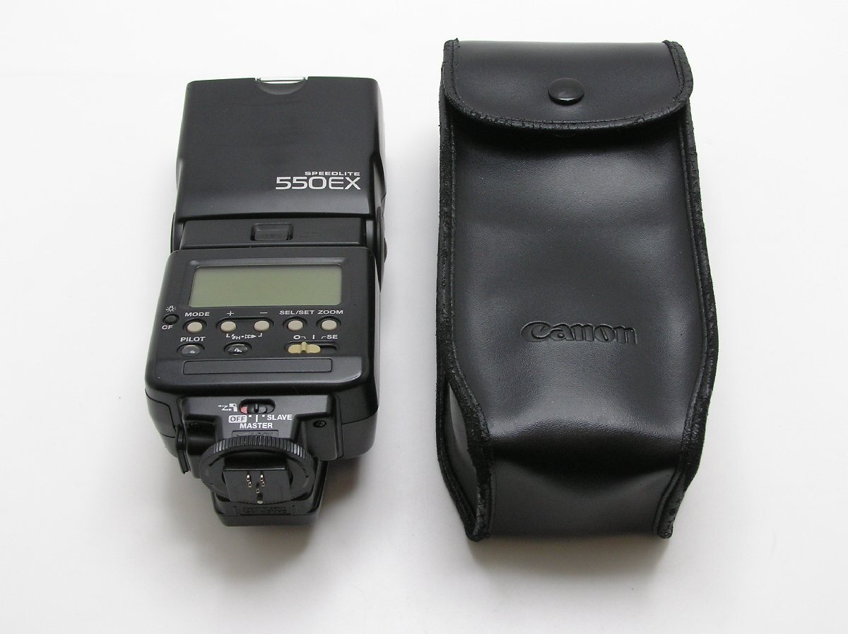1円スタート★ハローカメラ★1166 キャノン Canon ストロボ　550EX 発光確認済 動作品 即決 【外観は綺麗】　