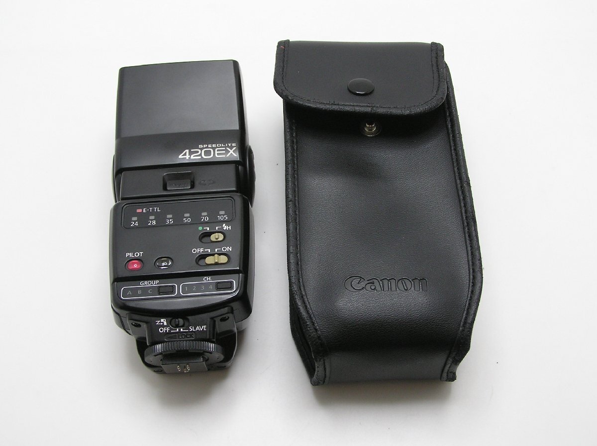 1円スタート★ハローカメラ★1167 キャノン Canon ストロボ 420EX 発光確認済 即決 【外観は綺麗】