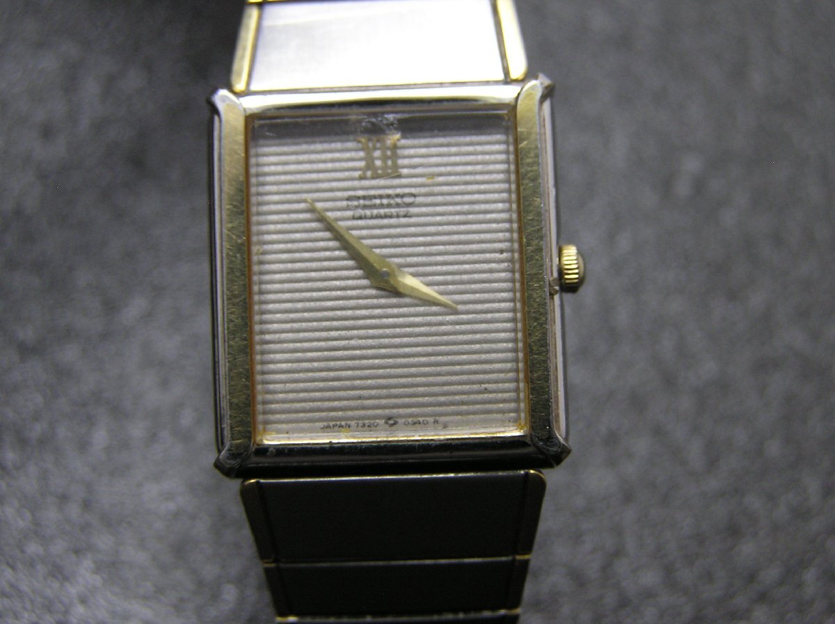 1円スタート★ハローカメラ★ 1202 SEIKO セイコー 7320 0340 クォーツ レディース 腕時計 ジャンク 要修理