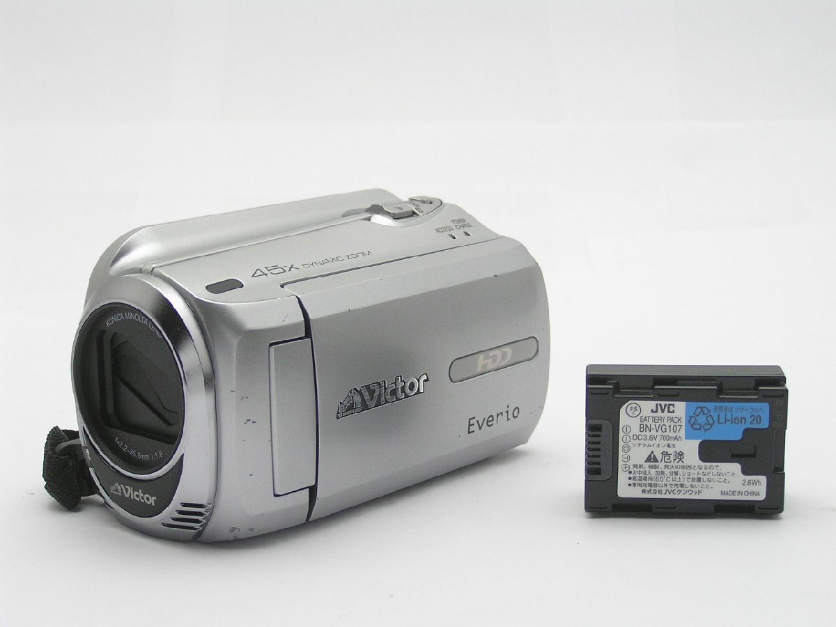 ★1円★ハローカメラ★0884 ビクター Victor Everio DZ-MG760S S/N 085J1174 バッテリ付 充電器無 短時間の録画確認.再生確認 動作品