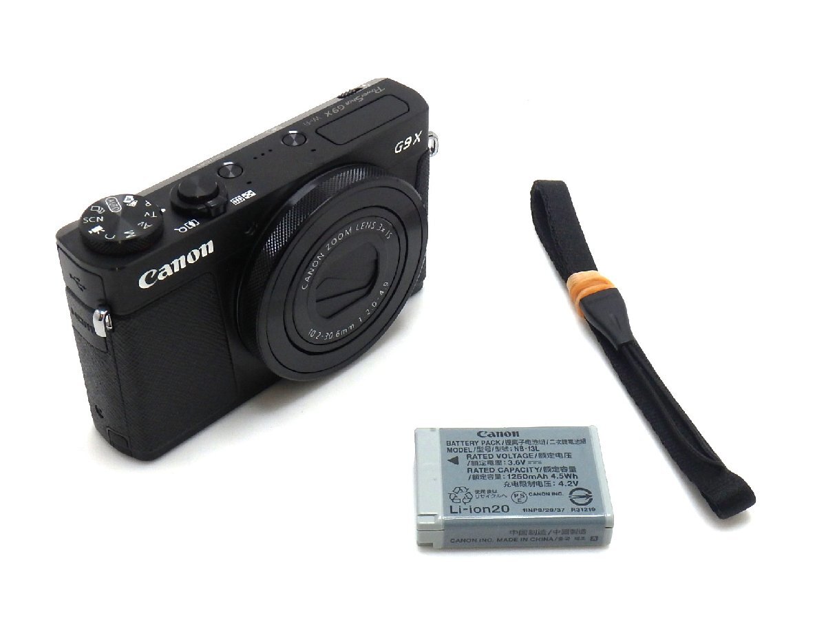 ★1円★ハローカメラ★ 0701 キャノン Canon PowerShot G9 X B.101050004568 約2020万画素 動作品 即決あり