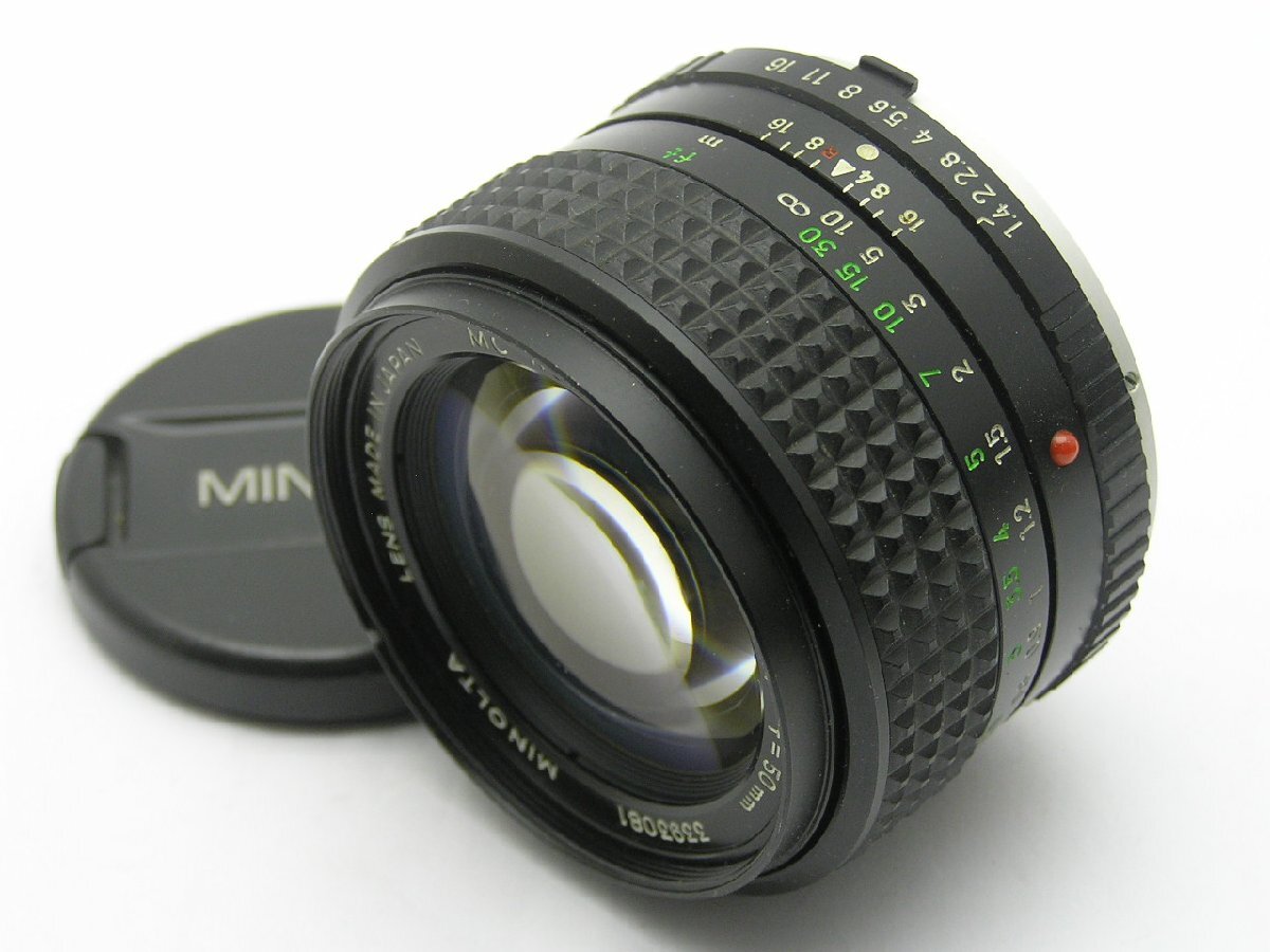 ★1円★ハローカメラ★0898 ミノルタ MINOLTA MC ROKKOR-PG 1:1.4 f=50mm No.3393081 【レンズ：要清掃】現状　動作品　ジャンク品　即決有