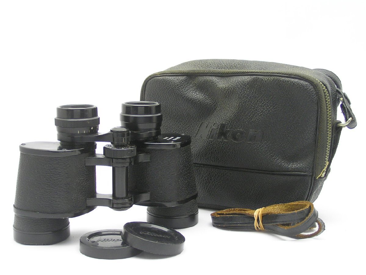 1円スタート★ハローカメラ★0906　ニコン Nikon 双眼鏡 9X 35 7.3° No. 737956 Case付：【難有 動作品】 現状