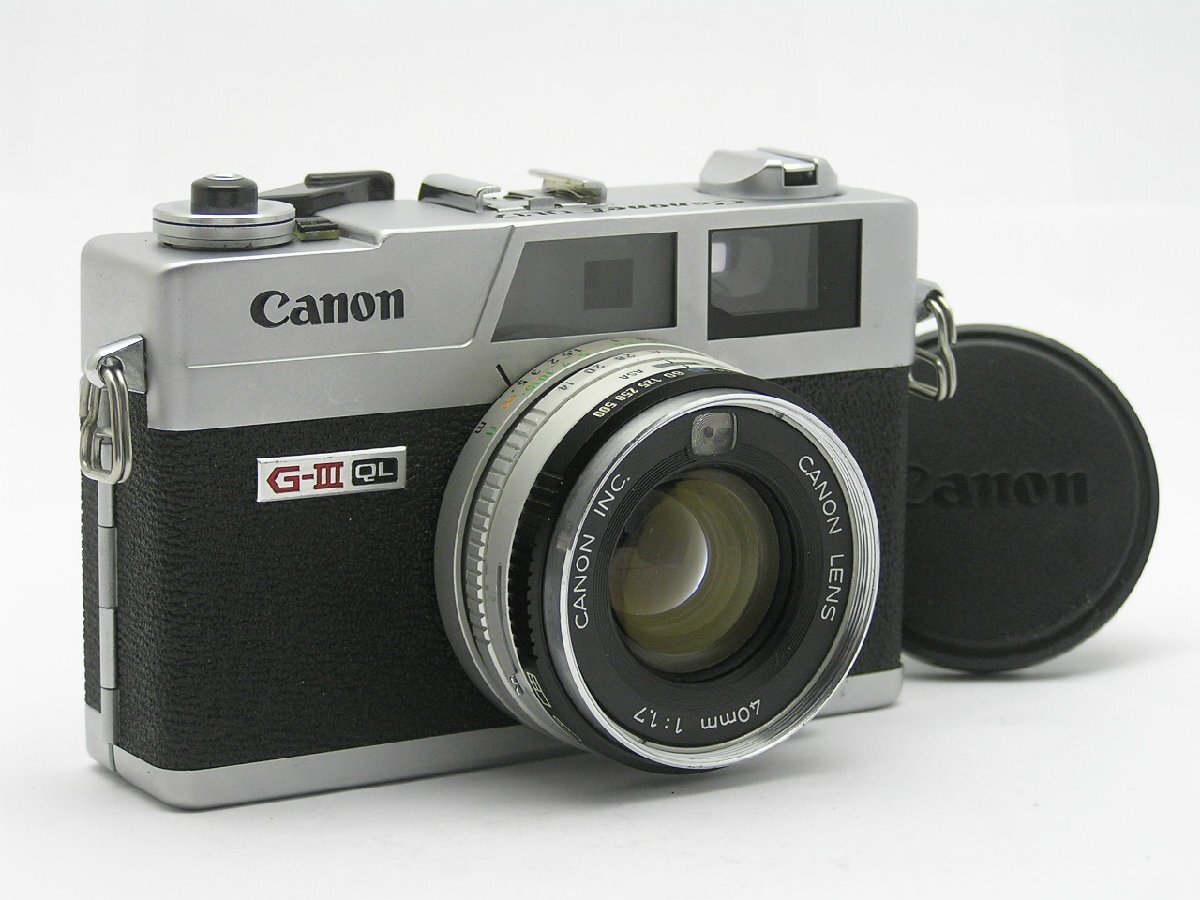 1円★ハローカメラ★0982 キャノン CANON Canonet QL17 G-III 40mm 1:1.7 No. A93689 修理.清掃済 レンズに難有り