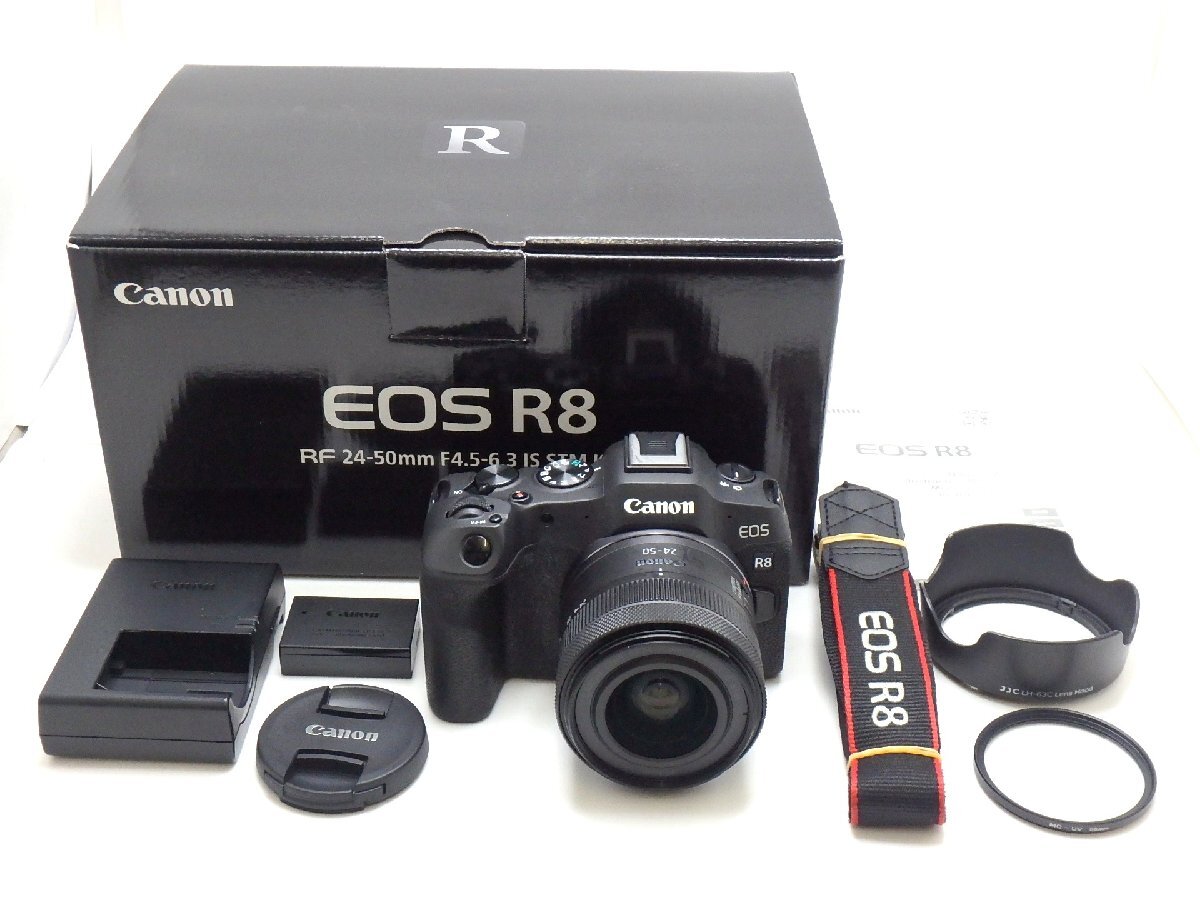 1円★ハローカメラ★ 0980 キャノン CANON EOS R8 RF24-50 IS STM レンズキット 2420万画素 難あり動作品【外観綺麗】100サイズ 即決あり