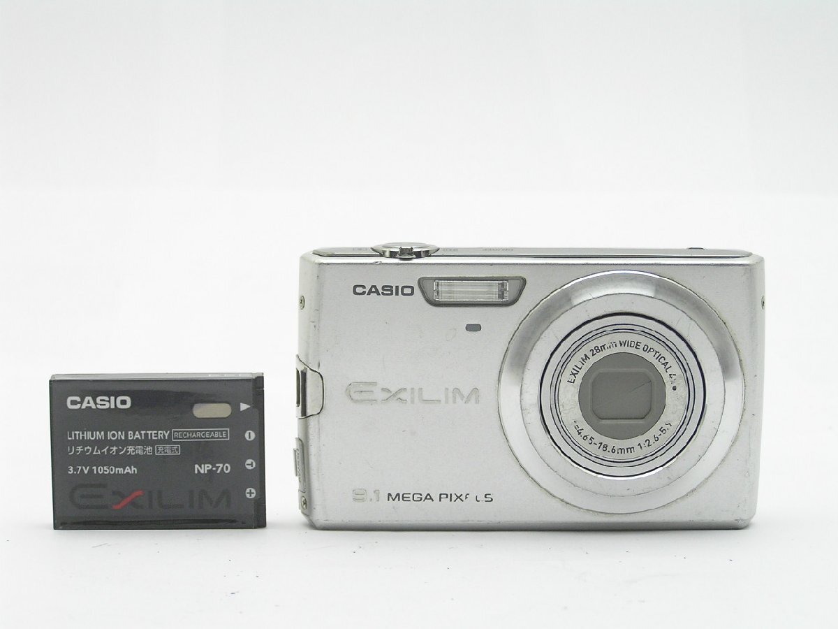 1円★ハローカメラ★1158 カシオ CASIO EXILIM SHIFT STABILIZATION EX-Z250 S/N 10027603A 910万画素 ●【本体とバッテリ-のみ有り】：