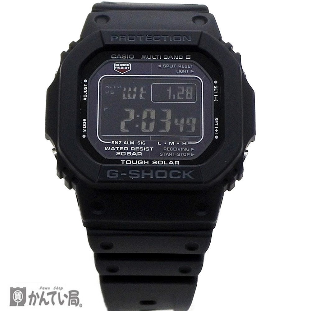 美品 CASIO カシオ G-SHOCK ジーショック GW-M5610U 腕時計 ブラック タフソーラー デジタル 反転液晶 メンズ 箱 取扱説明書 お買上証明書