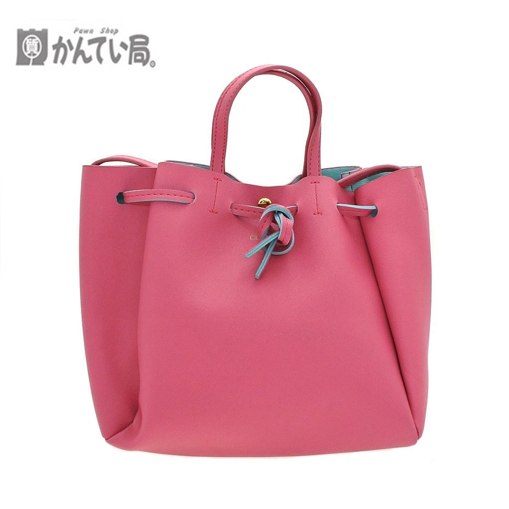 COLORS by Jennifer Sky 2wayバッグ フューシャピンク 斜め掛け 手持ち 可愛い シンプル レディースバッグ カバン 普段使い マチ有り