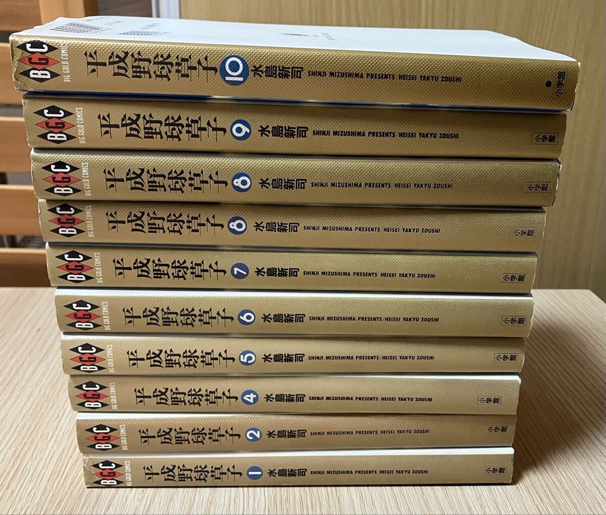 平成野球草子 水島新司 小学館　ビックゴールドコミックス 当時物 レトロ まとめ セット
