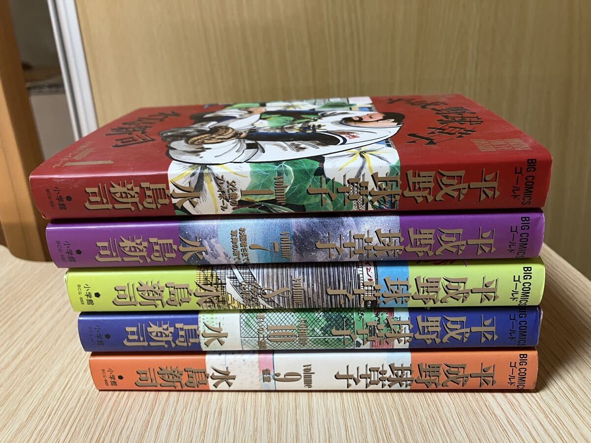平成野球草子 水島新司 小学館 ビックゴールドコミックス 5点 セット 当時物 レトロ