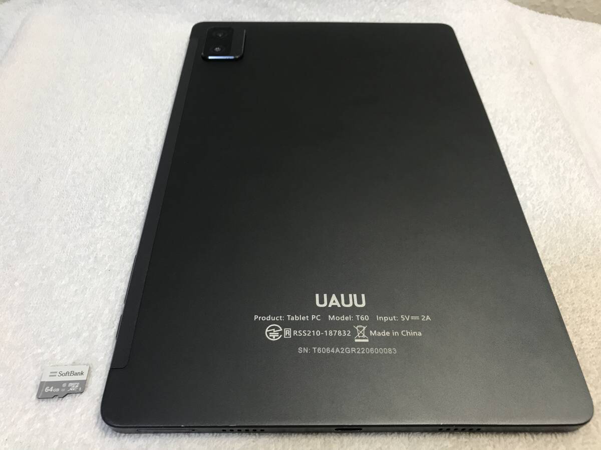 T60 UAUU グレイ 付属品あり