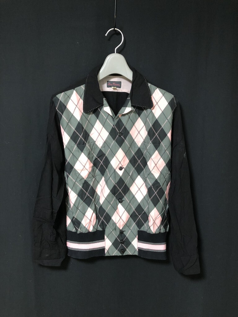 ◆"Dry Bones" レーヨンギャバジャン　Argyle Rayon Garbardine Jacket 　ロカビリー ヴィンテージ　日本製