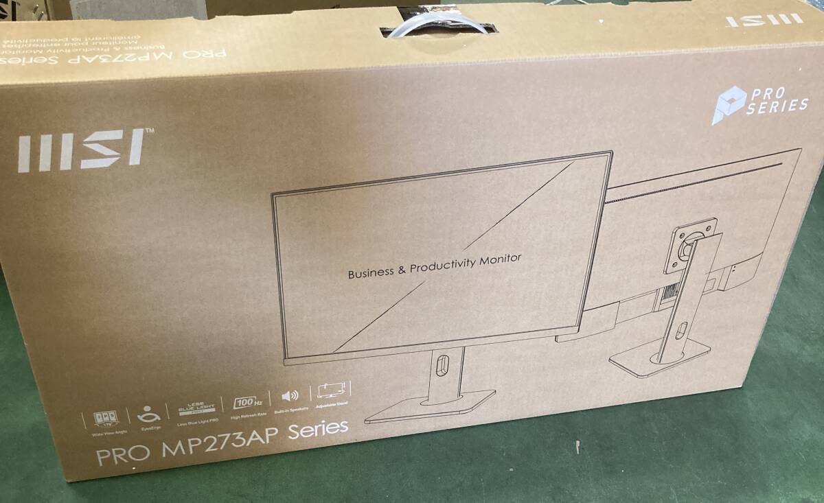 2201925　MSI(エムエスアイ) PCモニター PRO MP273AP ［27型 /フルHD(1920×1080) /ワイド /100Hz］　4526541045868